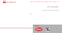Desktop Screenshot of dwliftsales.com